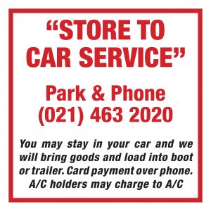 Store to Car Signs