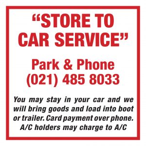 Store to Car Sign